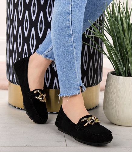 Mokasyny damskie Skotnicki P-3-0581 Czarne