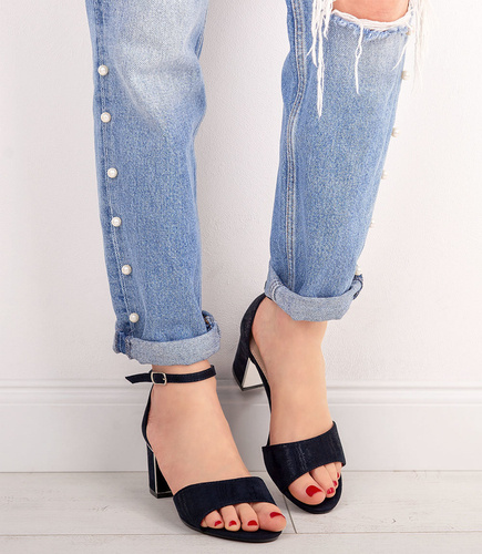 Sandałki damskie Skotnicki S-3-0632 Granatowe