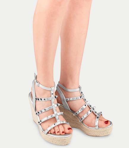 Sandały damskie Sixth Sens X-91 Srebrne