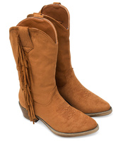 Kowbojki damskie Ideal Shoes TX-1877 Brązowe