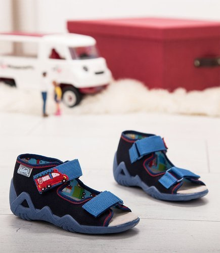 Sandałki dziecięce Befado 350P014 Granatowe