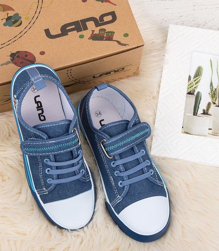 Trampki dziecięce Lano FB11 Niebieskie