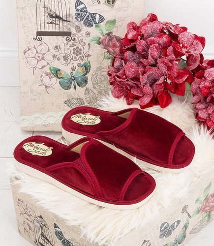 Kapcie damskie Natural Style NS-025 Czerwone