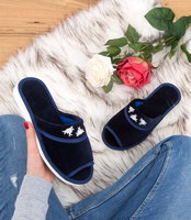 Kapcie damskie Natural Style NS-054 Granatowe