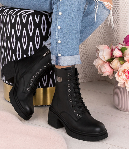 Botki damskie Jankowski JK/B-3-124 Czarne