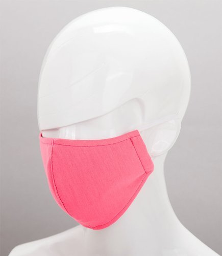 Maseczka ochronna na twarz - Różowo Biała 3 Warstwowa