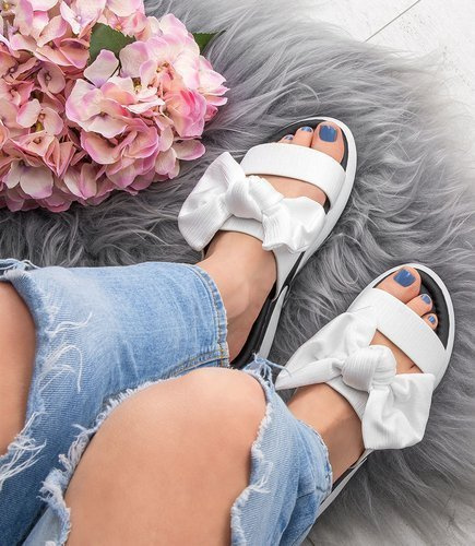 Klapki damskie Bello Star LC-708 Białe