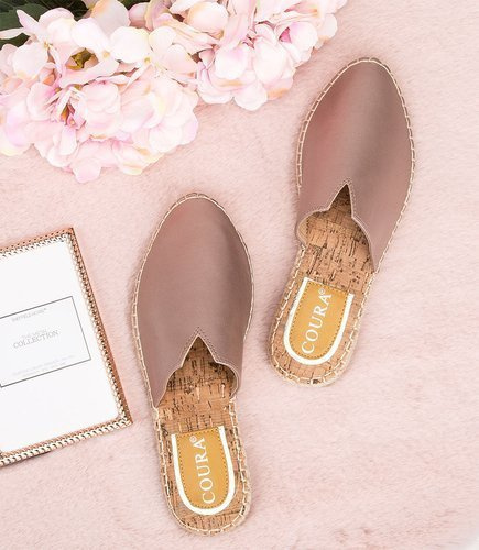 Klapki damskie Coura 7828 Szampańskie