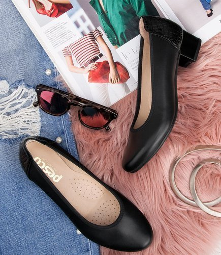 Czółenka Pesco 2104 Czarne