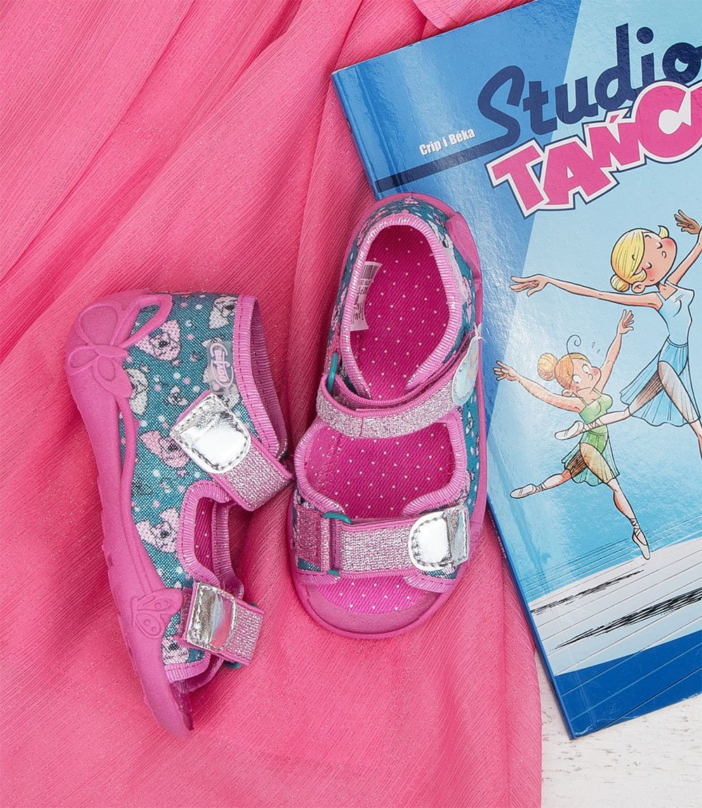 Sandałki dziecięce Befado 242P107 Różowe