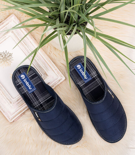 Kapcie męskie Inblu 91-27 Granatowe