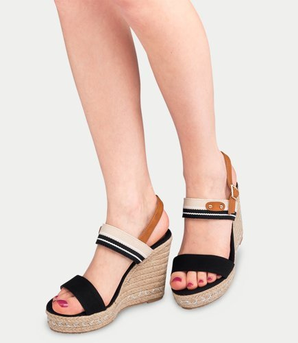 Sandały damskie Foreverfolie BL235 Czarne