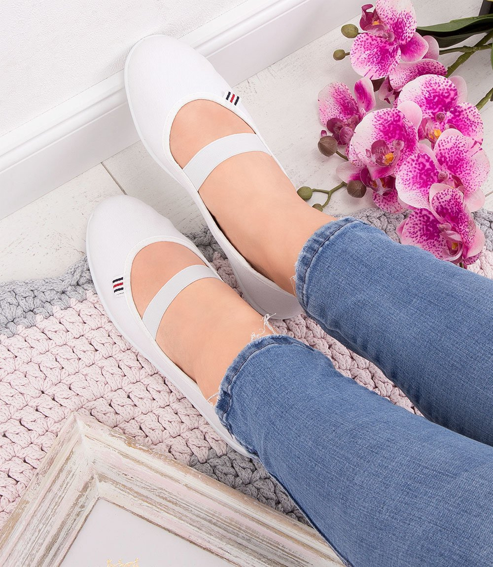 Tenisówki damskie Befado 493Q003 Białe