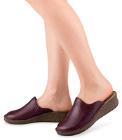 Klapki damskie Helios 236 Bordowe