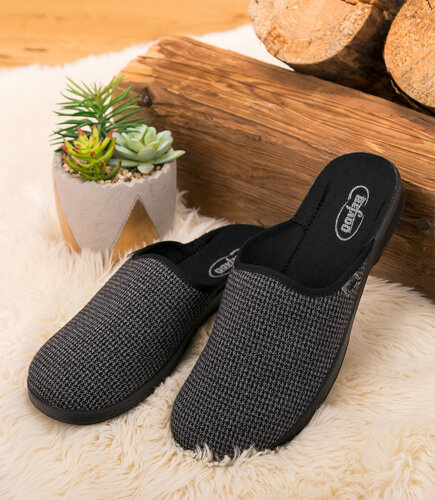 Kapcie męskie Befado 548M026 Popielate