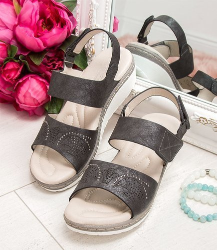 Sandałki damskie Skotnicki S-3-6027 Czarne