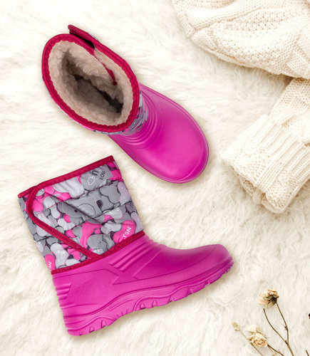 Śniegowce dziecięce Realpaks DC-8/3 Różowe