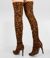 Kozaki damskie Bello Star B8990 Panterka