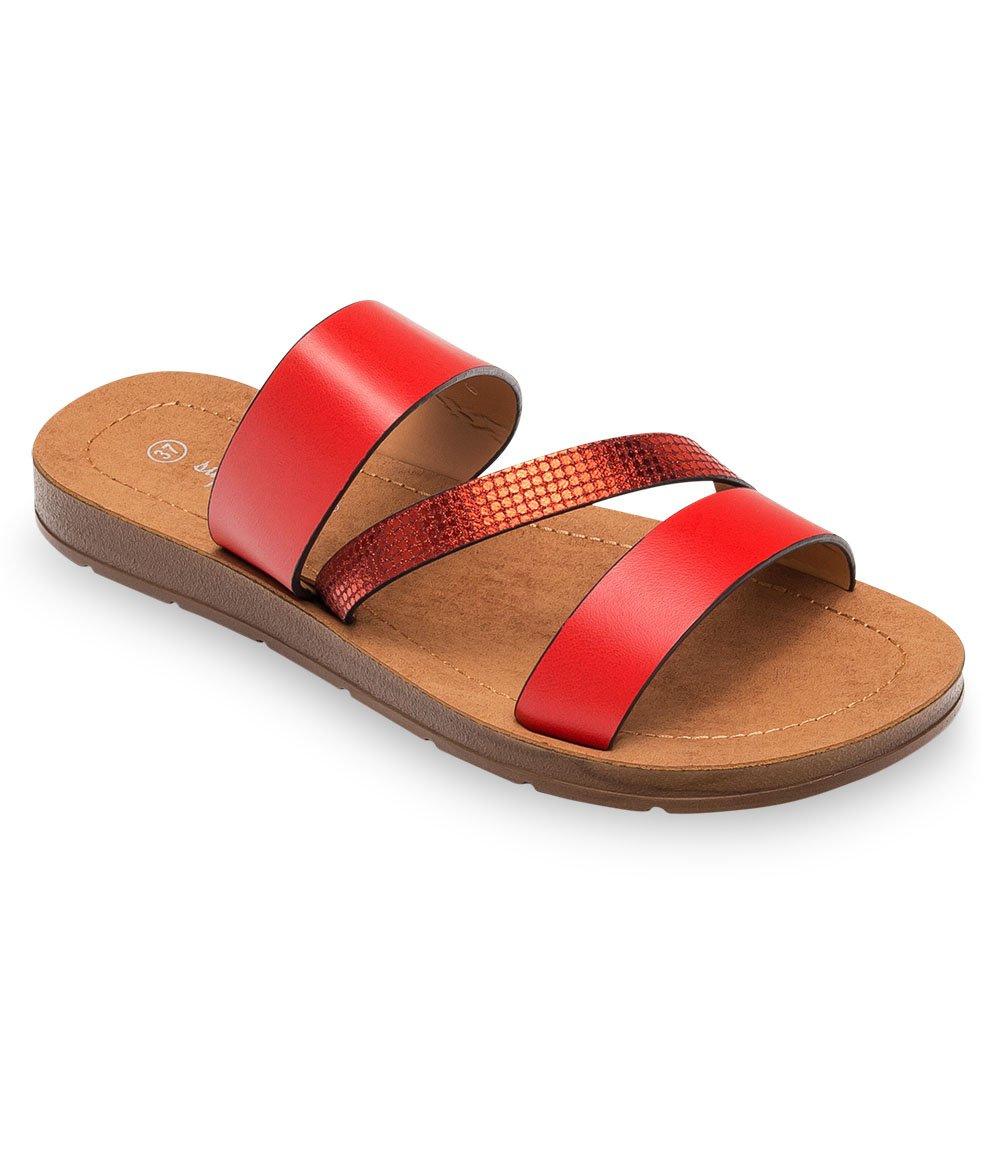 Klapki damskie Super Mode 6127 Czerwone