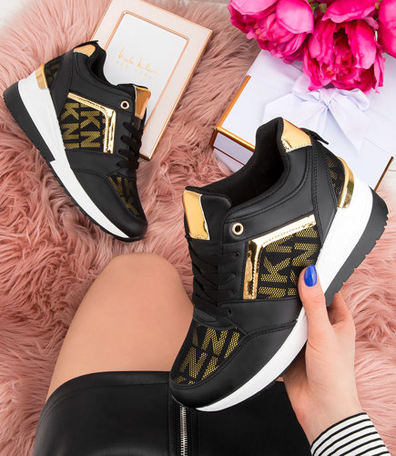 Buty sportowe damskie Skotnicki P-3-0588 Czarne