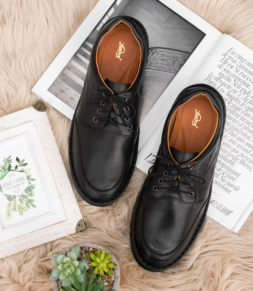 Półbuty męskie Łukbut 947 Czarne