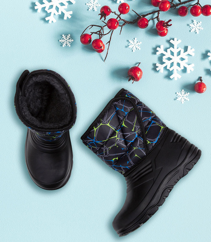 Śniegowce dziecięce Realpaks DC-8/4 Czarne