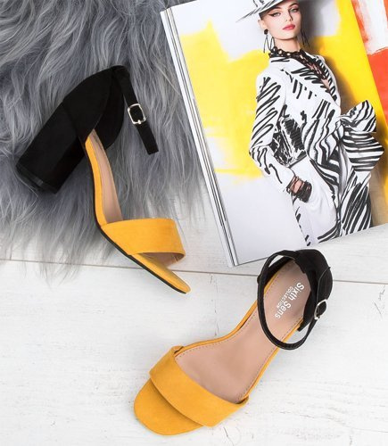 Sandałki damskie Sixth Sens X-117 Żółte