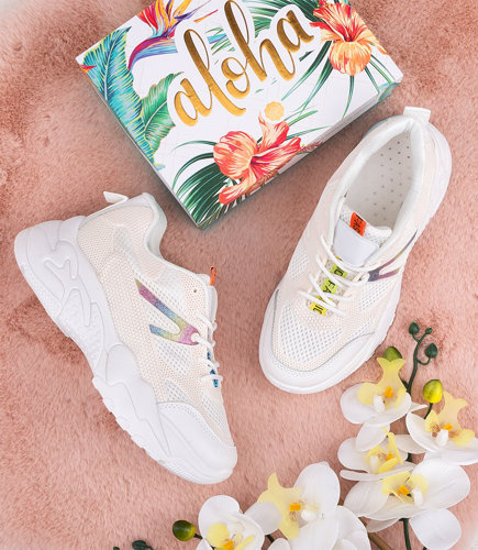 Buty sportowe damskie N/M BM-590 Białe