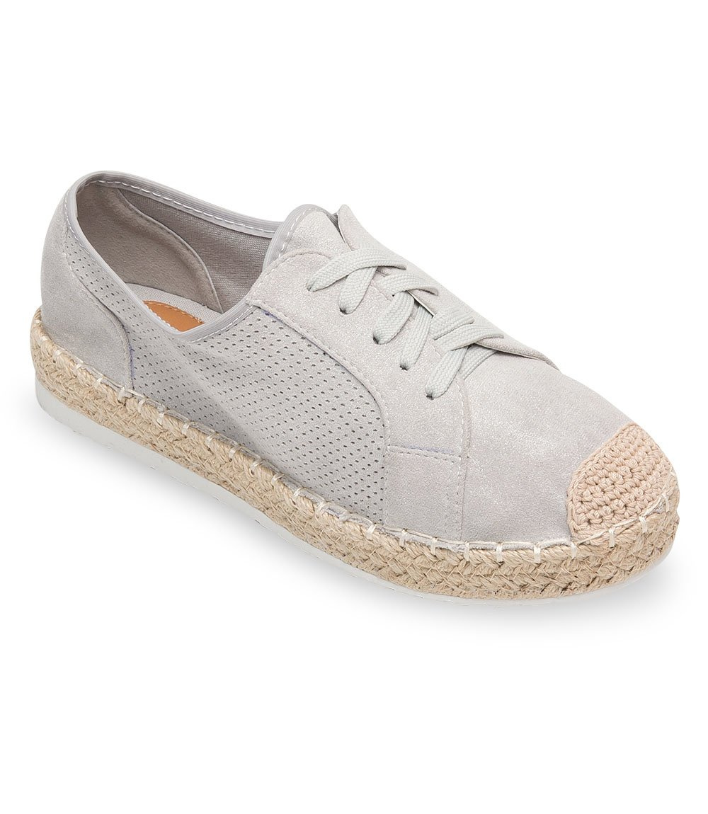 Półbuty damskie Ideal Shoes U-6270 Szare