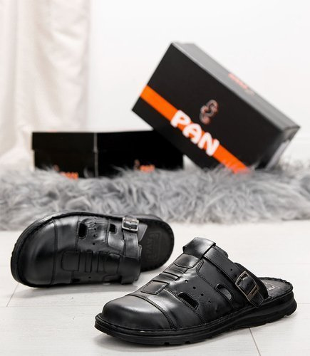 Klapki męskie Pan 1343 Czarne