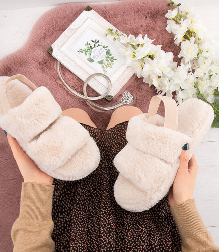 Kapcie damskie Lady Glory P237 Beżowe