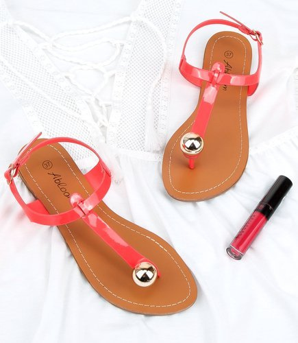 Sandałki damskie Abloom WL271 Różowe