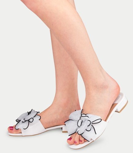 Klapki damskie Catisa XH1021 Białe