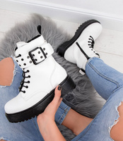 Glany damskie N/M KS-1257 Białe