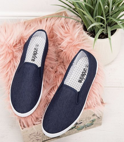 Tenisówki damskie Underline T-3-1101 Granatowe