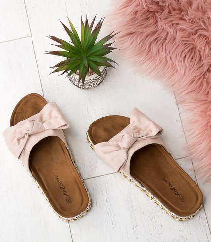 Klapki damskie Abloom SY679 Beżowe