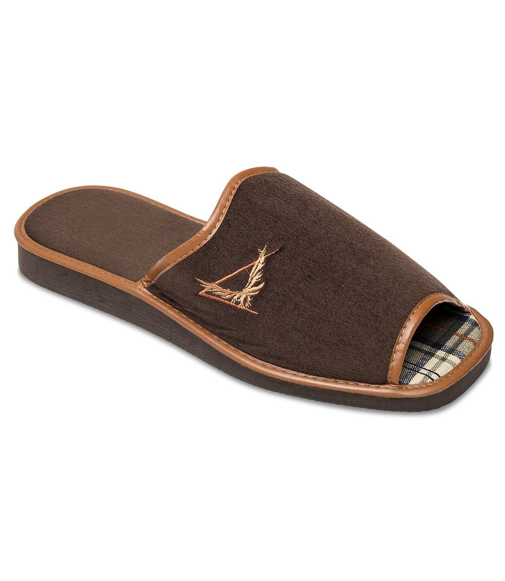 Kapcie męskie Natural Style NS-067 Brązowe