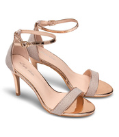 Sandałki damskie Style Shoes 6921 Szampańskie