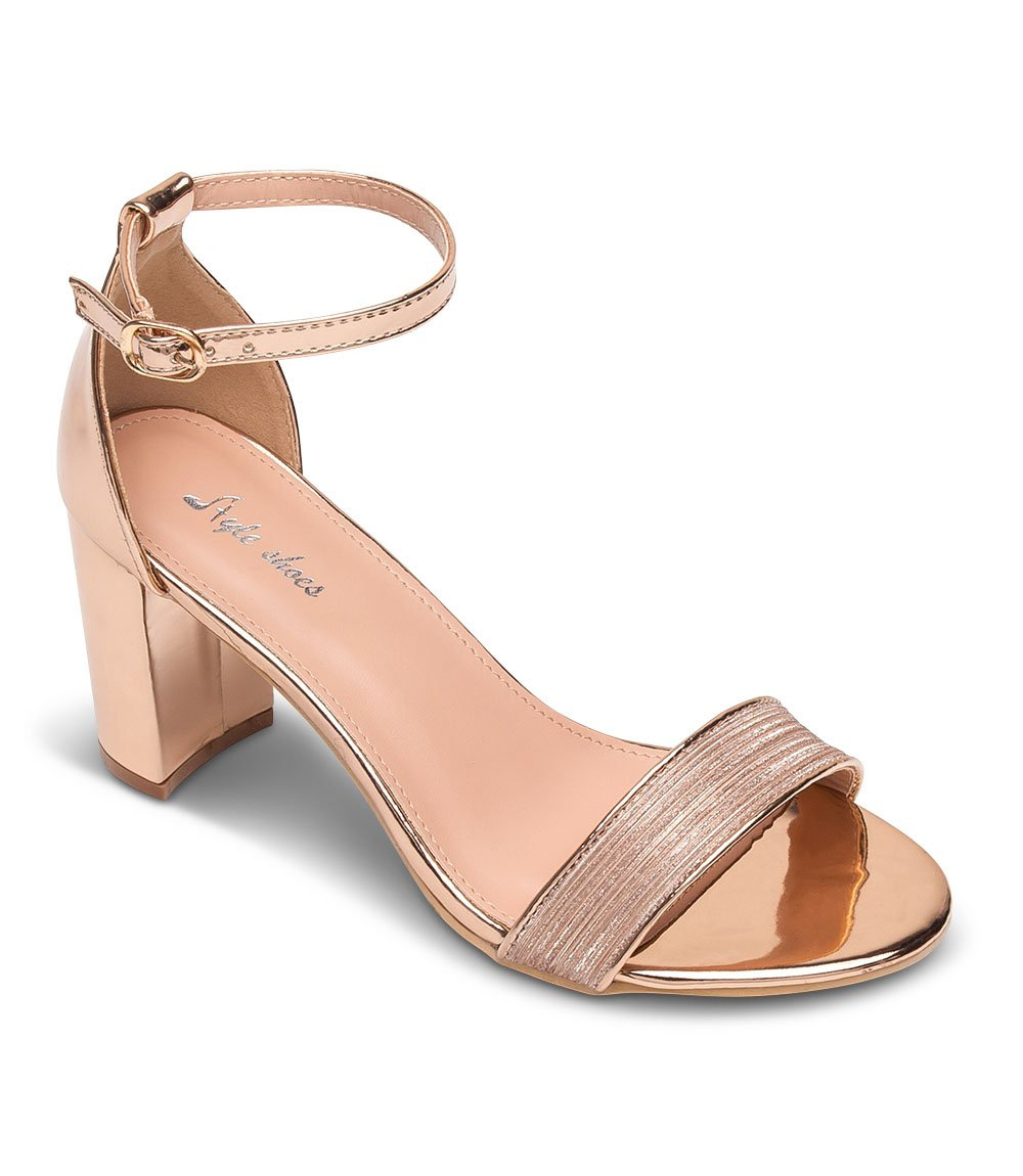 Sandałki damskie Style Shoes 6866 Szampańskie