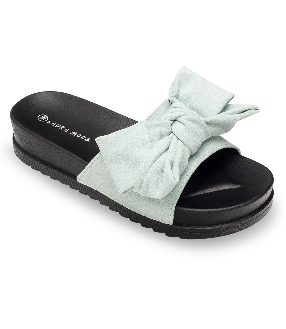 Klapki damskie Laura Mode SYT-04 Zielone