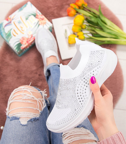 Buty sportowe damskie N/M B12-07 Białe