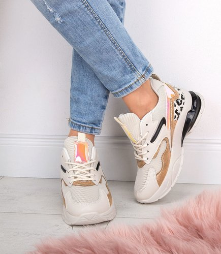 Buty sportowe Foreverfolie F3236 Szampańskie