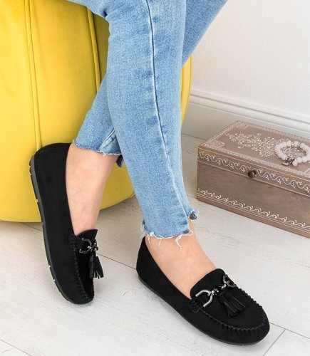 Mokasyny damskie Danic L7195 Czarne