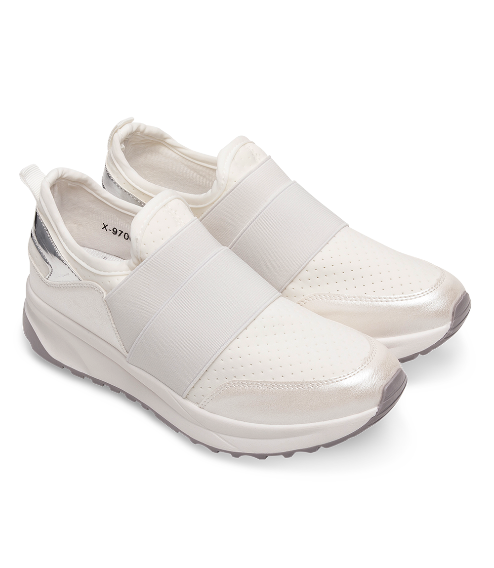 Buty sportowe damskie Ideal Shoes X-9700 Białe