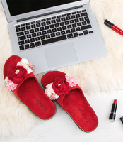 Klapki damskie Abloom WL229 Czerwone