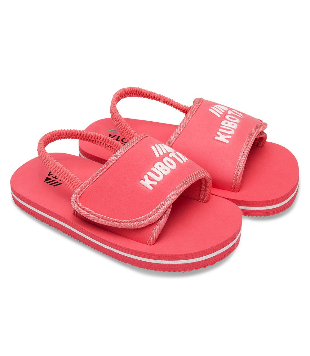 Klapki dziecięce Kubota Rzep Kids Różowe