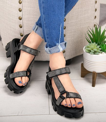 Sandałki damskie Shoesita K-8053 Czarne