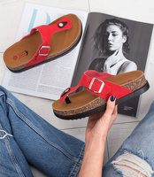 Japonki damskie Jomix D7593 Czerwone