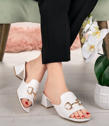 Klapki damskie Sixth Sens X-185 Białe