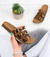 Klapki damskie Super Mode 1655 Panterka